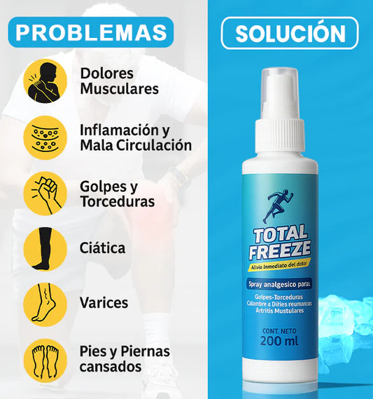 TOTAL FREEZE™- SPRAY ANALGÉSICO 100% EFECTIVO