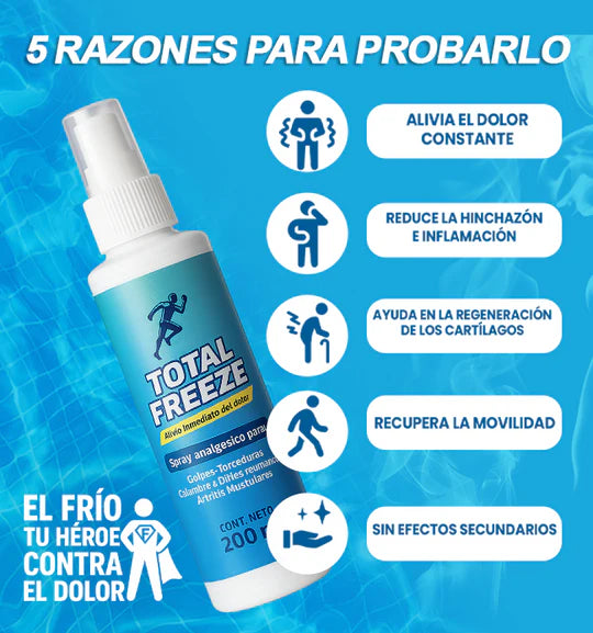 TOTAL FREEZE™- SPRAY ANALGÉSICO 100% EFECTIVO